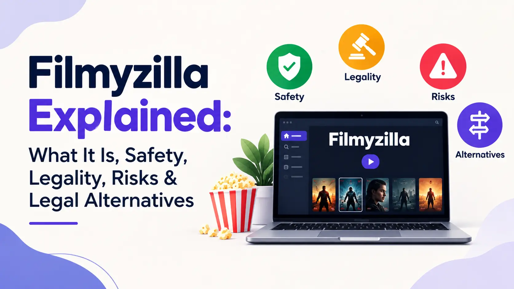 Filmyzilla explained with safety, legality, risks, and legal alternatives