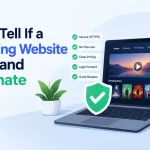 How to tell if a streaming website is safe and legitimate using security and trust indicators